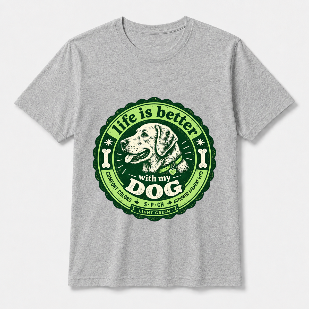 Life Is Better With My Dog – Bella Canvas 3001 T-Shirt