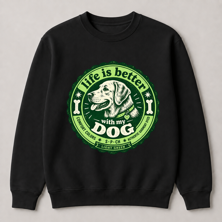 Life Is Better With My Dog – Gildan 18000 Sweatshirt